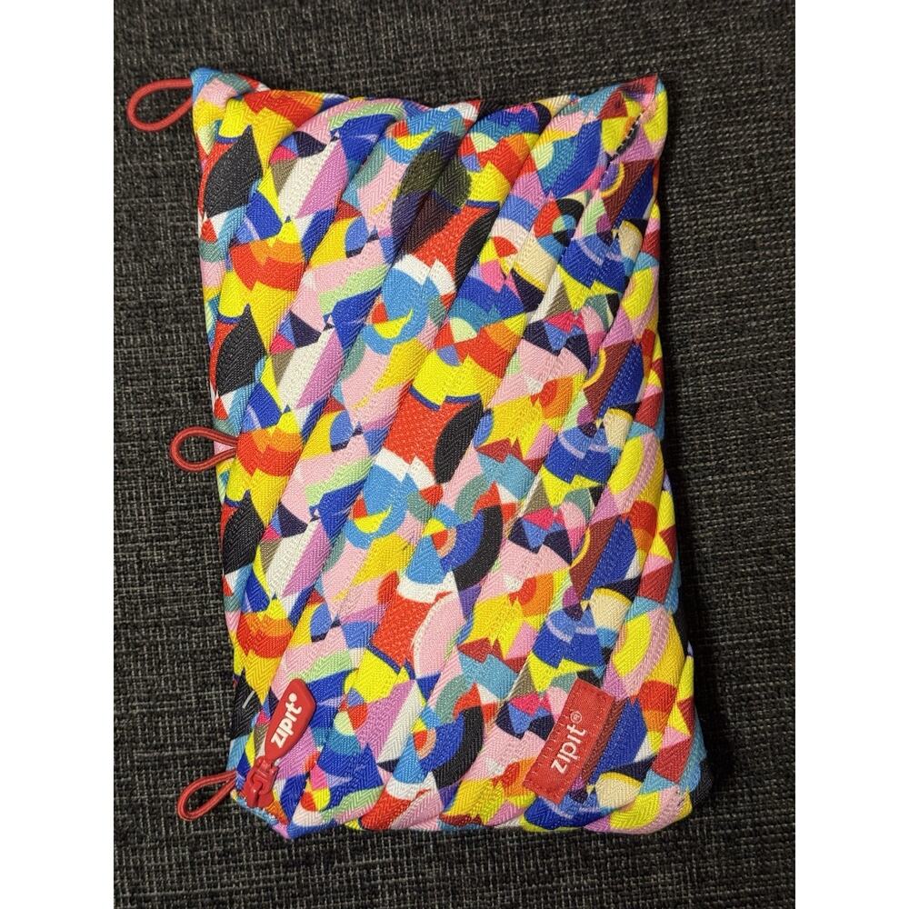 Zipit 3-ring Binder Pencil Storage Pouch Geometric Print